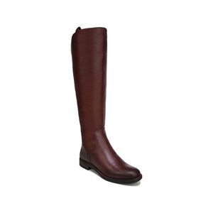 FRANCO SARTO Womens Burgundy Stitch Meyer Almond Toe Leather Riding Boot 6 M